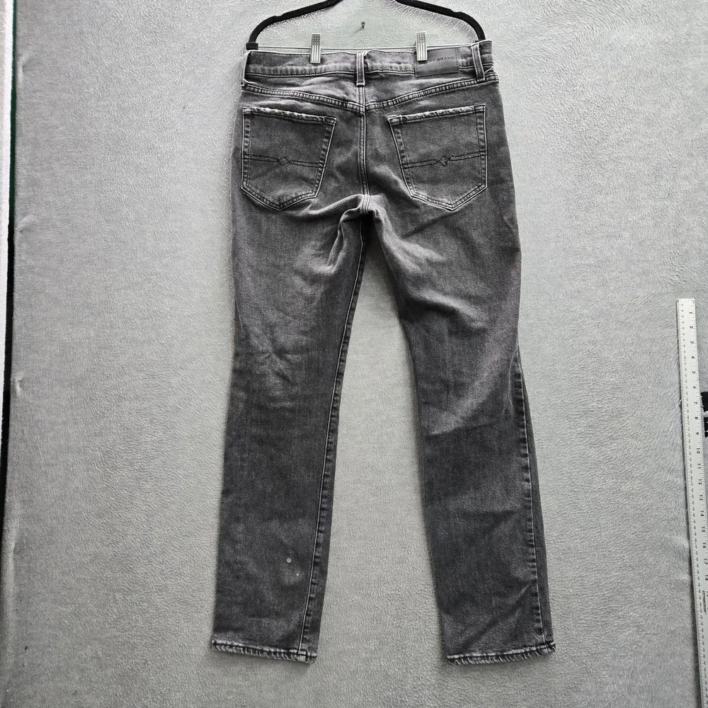 Lucky Brand Men Jeans 32X32 Gray Denim 121 Slim Straight Zipper 32